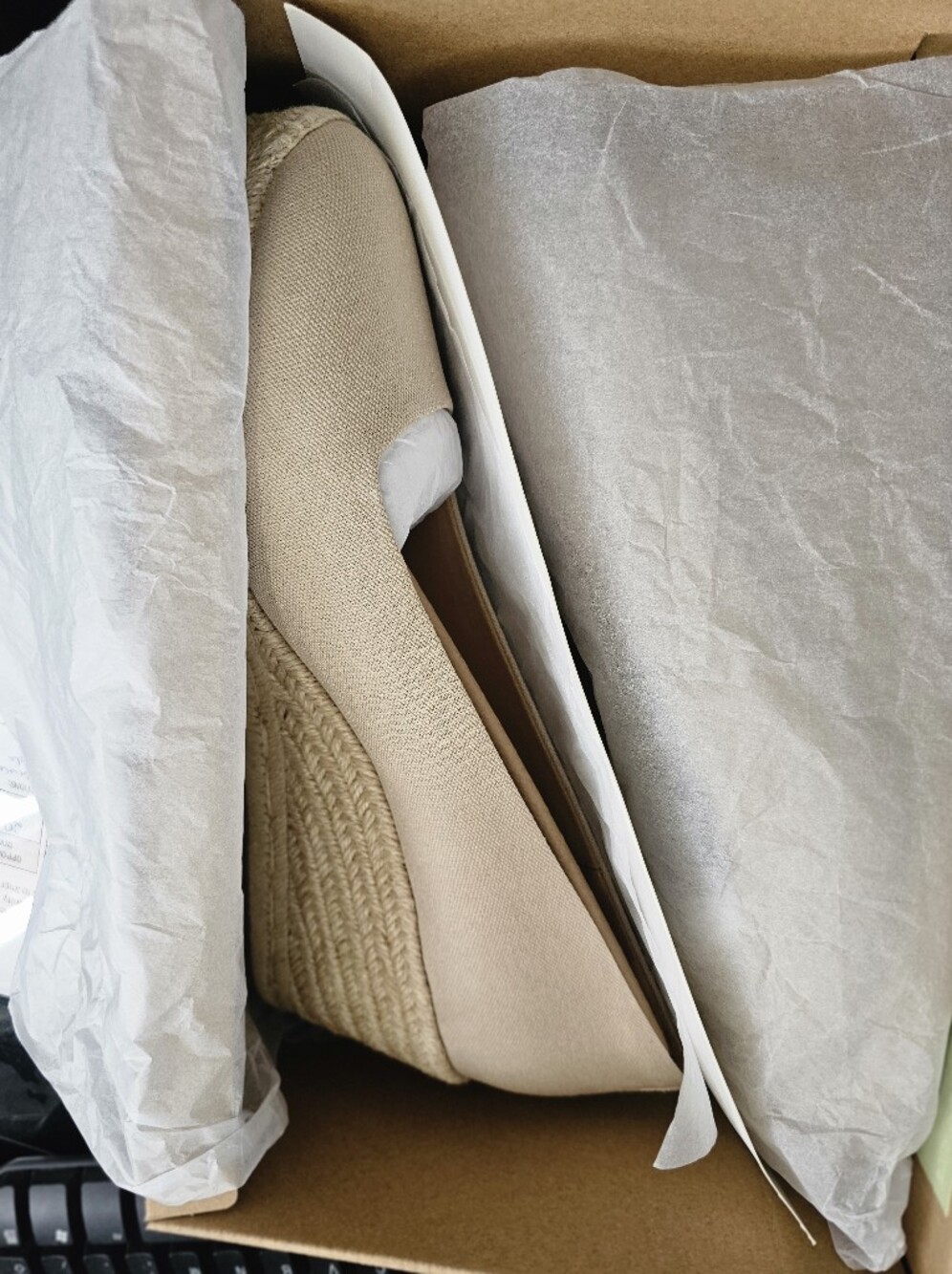 J.Crew Factory Beige Espadrille Wedge Heels - Women Size 12 New In Box